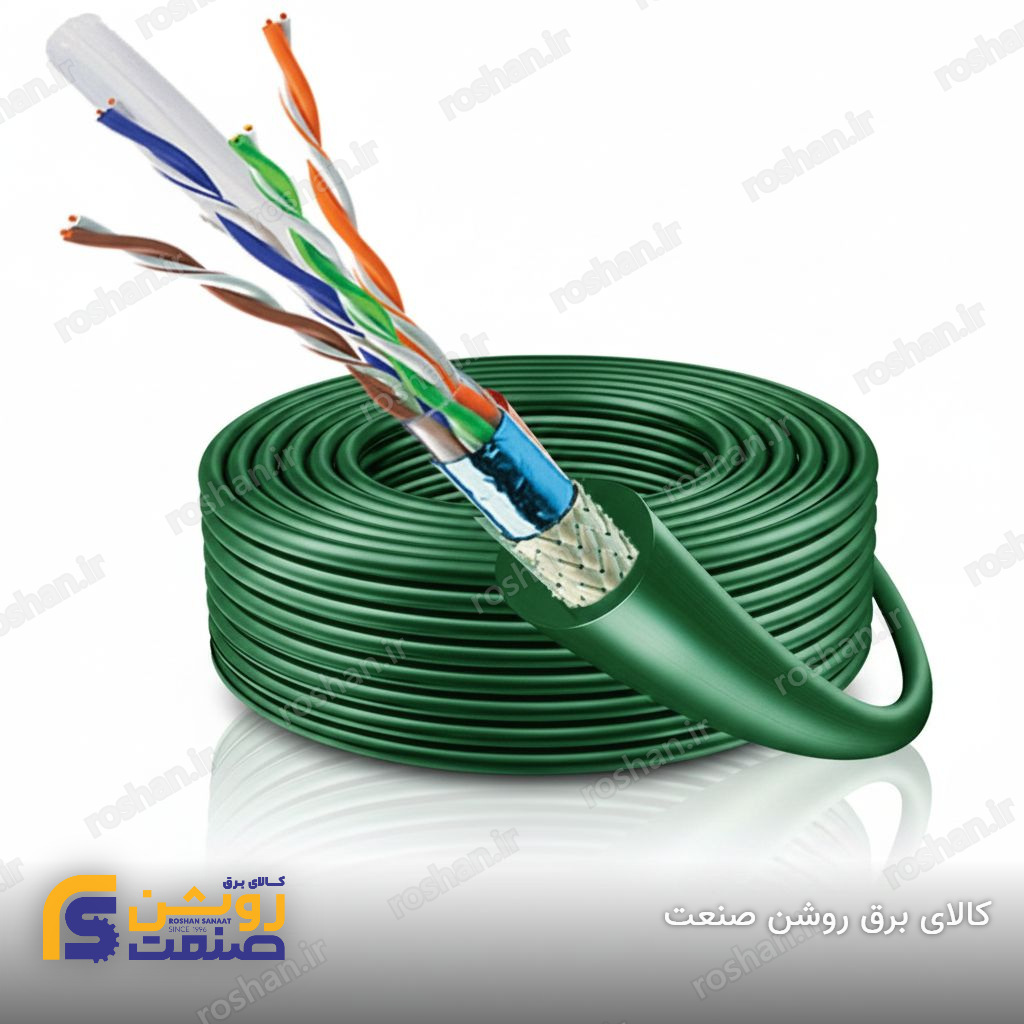 کابل شبکه Cat 6 SF/UTP - PVC رسانا کابل