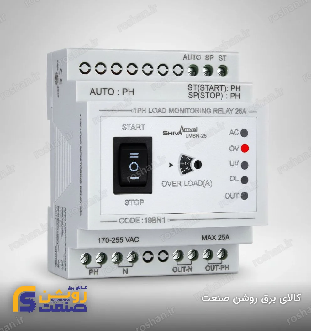 کنترل بار تک فاز 25 آمپر