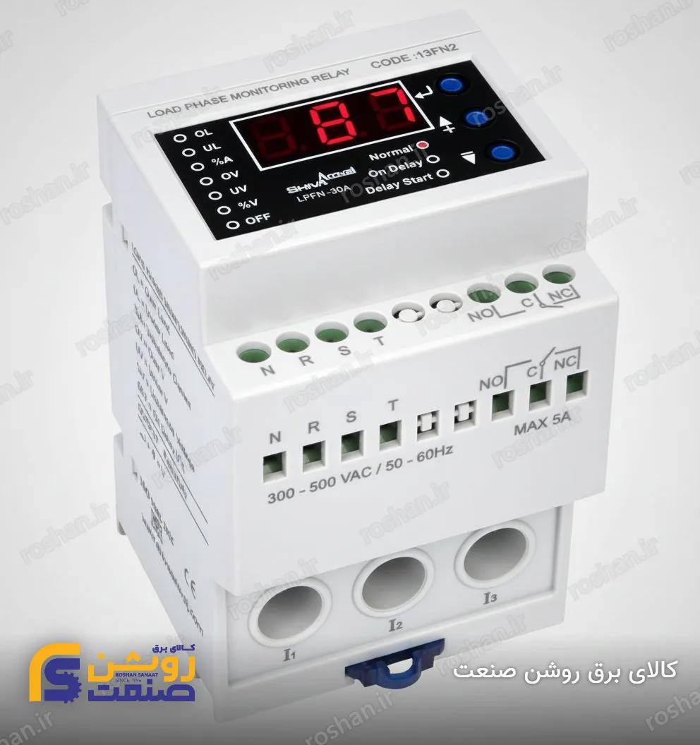 کنترل فاز بار 0/1 تا 30 آمپر