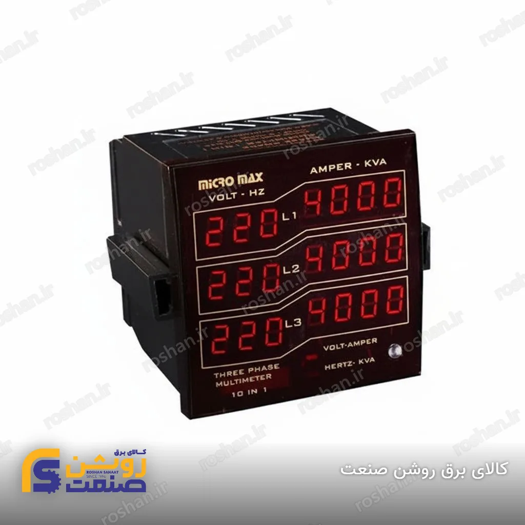 مولتی متر سه‌فاز مجموعه دیجیتال (96×96) 1×5 1×10