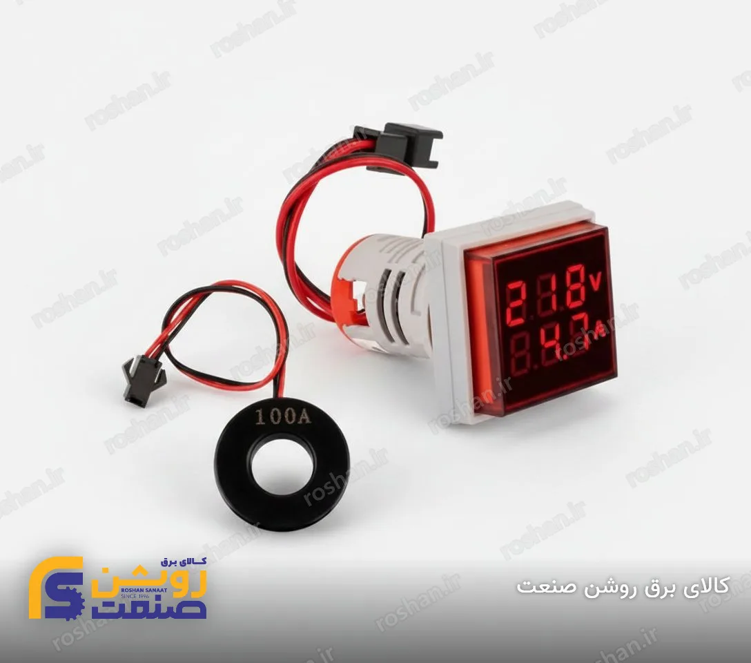 چراغ سیگنال ولت آمپرمتر(قرمز/زرد/سبز) 3