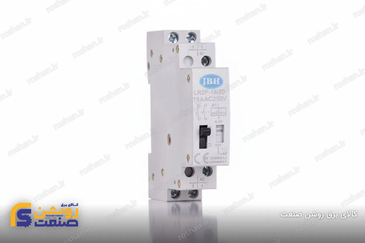 رله ضربه 2 پل 24 ولت DC دستی/اتوماتیک 16 آمپر 1 باز 1 بسته