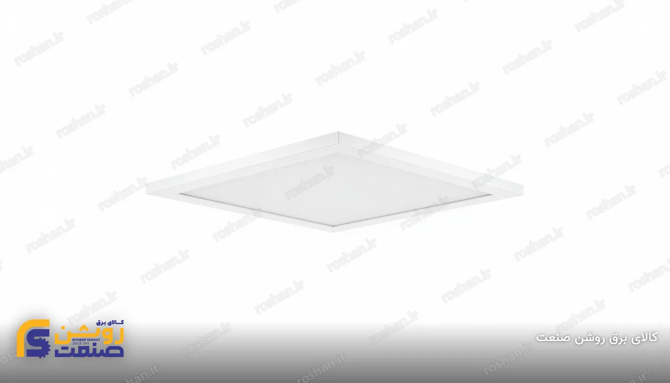 پنل فلورا 60×60 یک‌درایور توکار مربع سفید 80W