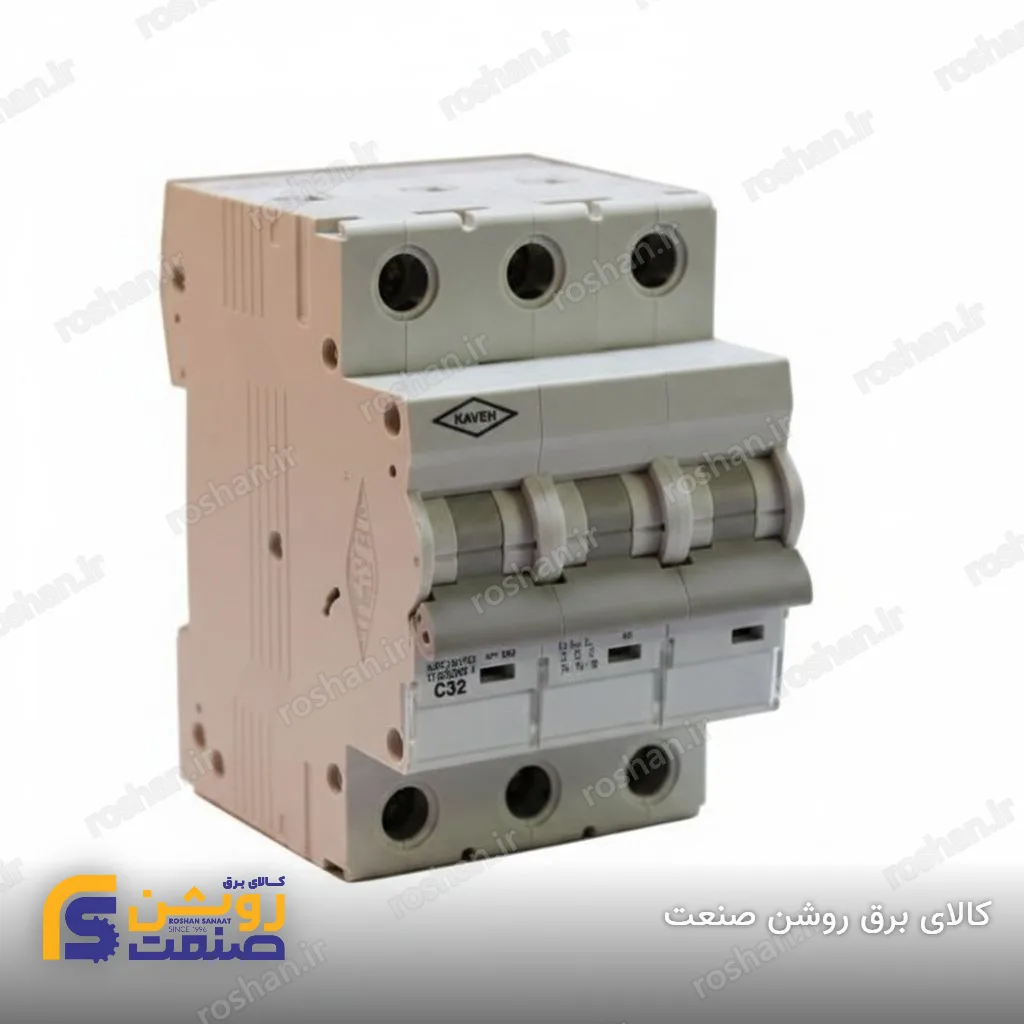 مینیاتوری سه فاز 6 تا 32 آمپر 10KA تیپ B/C
