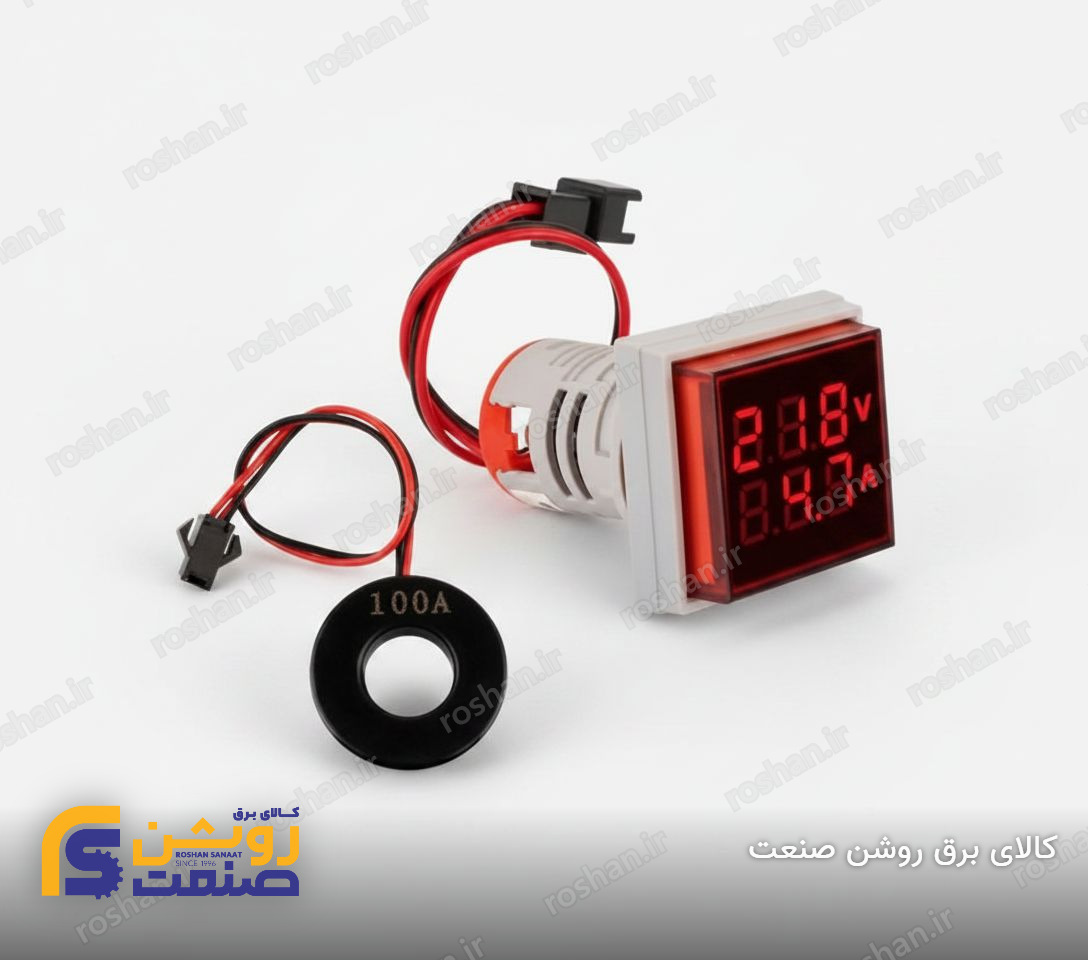چراغ سیگنال ولت آمپرمتر(قرمز/زرد/سبز) 3