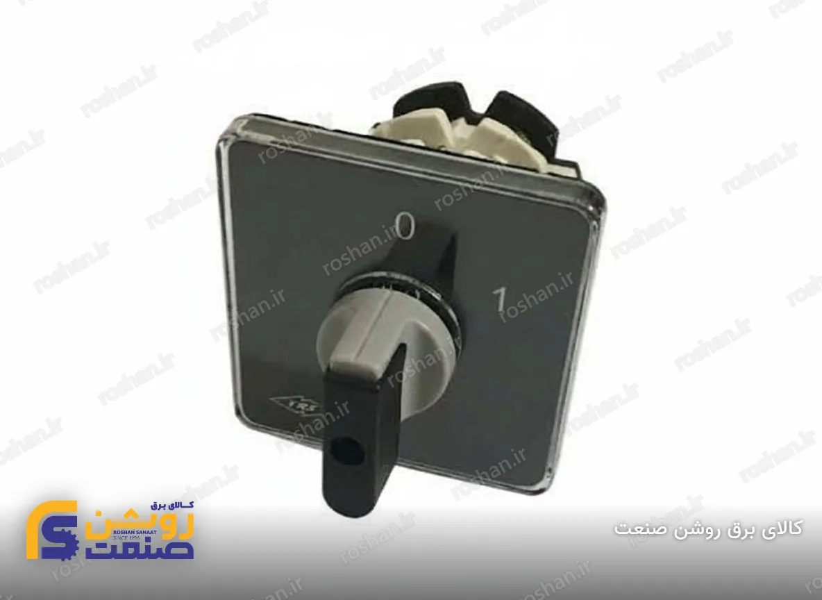 کلید گردان سلکتوری سه پل هفت حالته با صفر 25 آمپر
