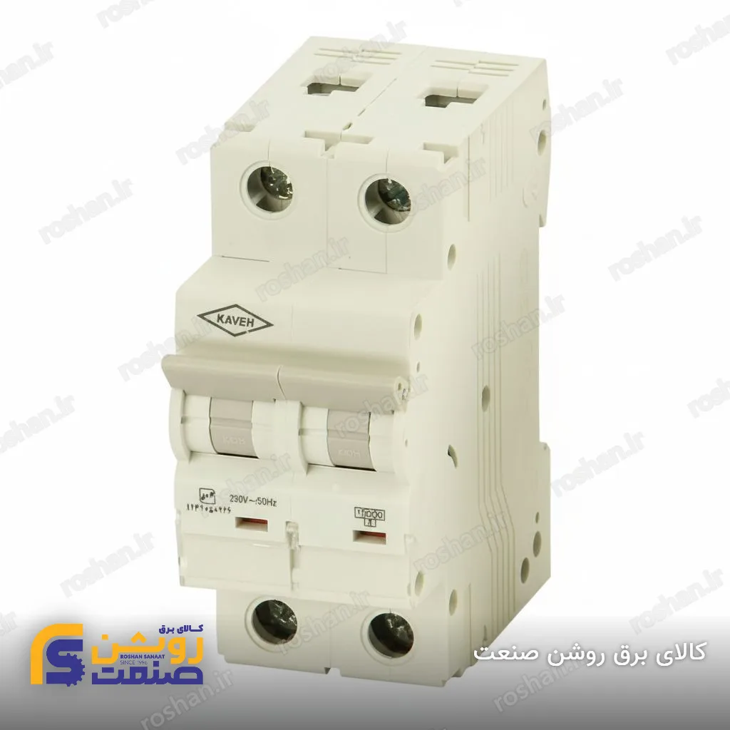 مینیاتوری DC دو پل 6 تا 32 آمپر 6KA تیپ B/C