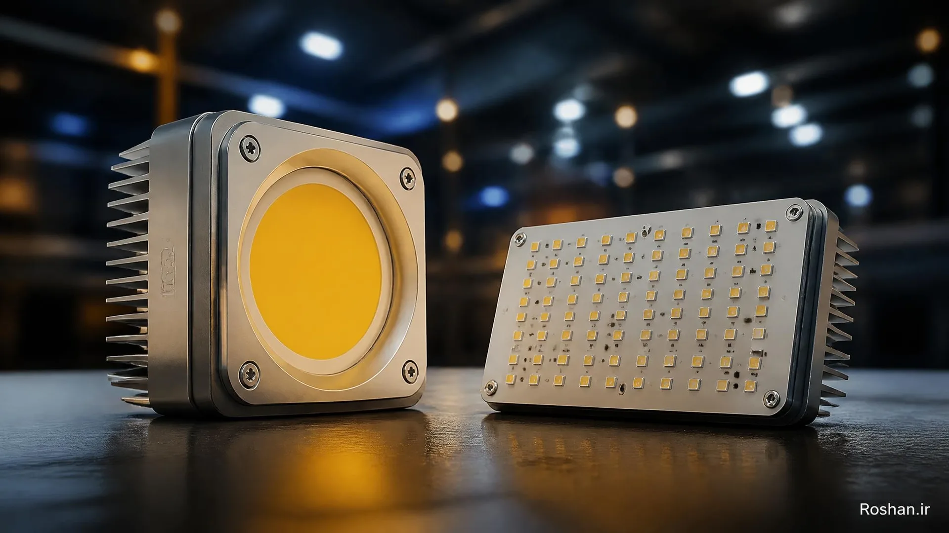 تفاوت COB و SMD در روشنایی صنعتی و کاربردهای آن