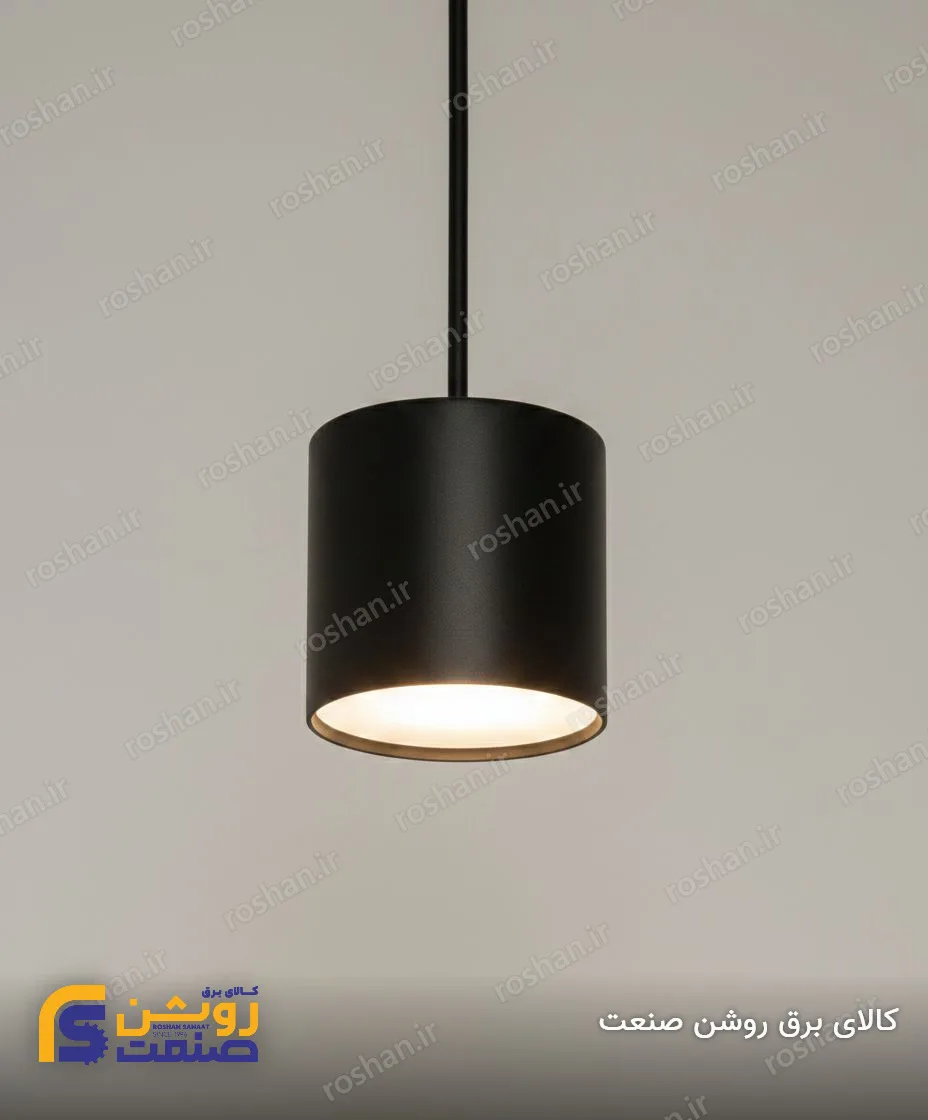 شفق آویز پنل استوانهای لومیر قطر 8cm ارتفاع 5cm