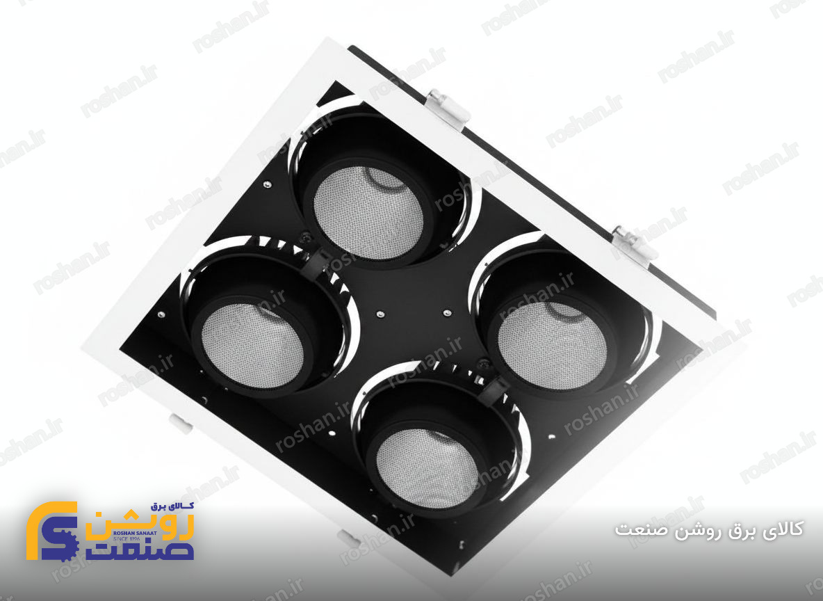 دانلایت دکوراتیو مدل پیکسل 4 - 120 وات - برش 336×336mm - 3000K/4000K/6500K
