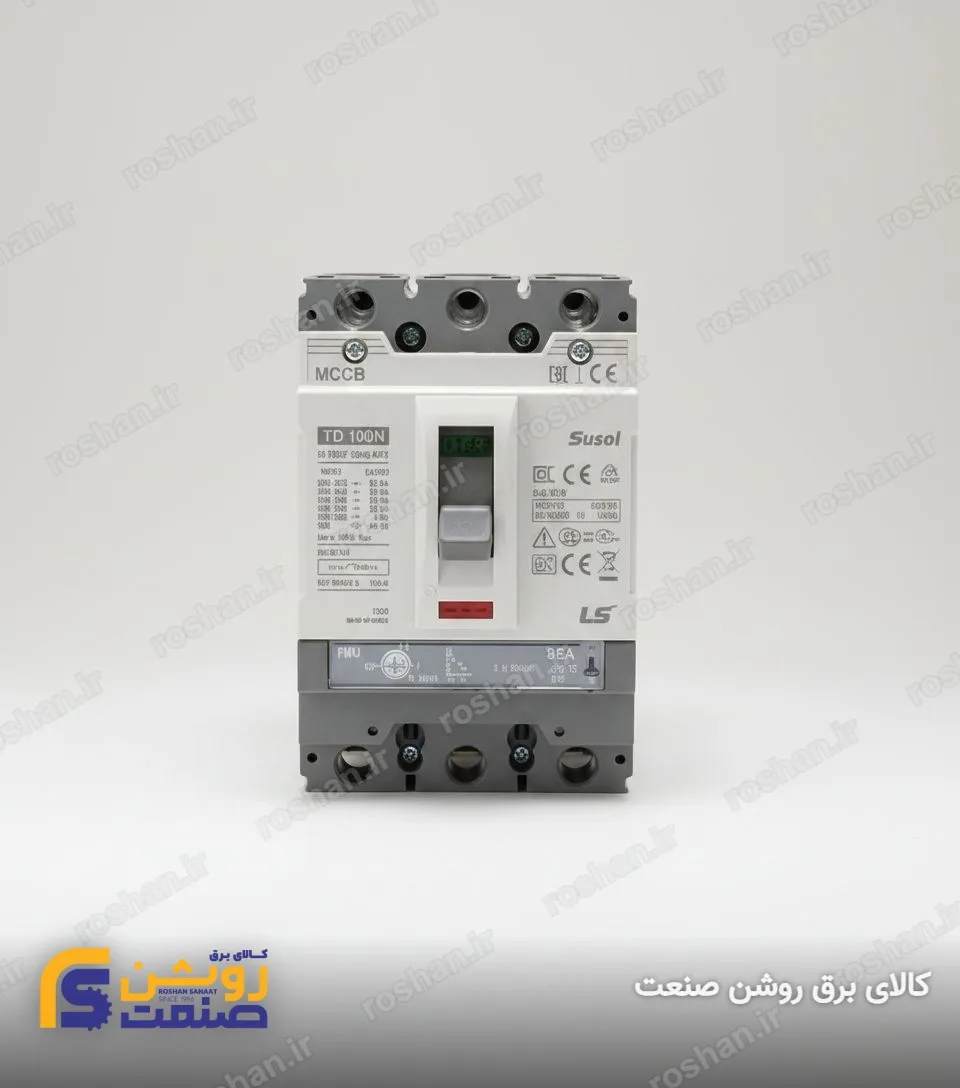 آمپر فریم 400 - 3 پل - VAC 380/415 - 65KA - 400A - تنظیم الکترونیکی: LSI