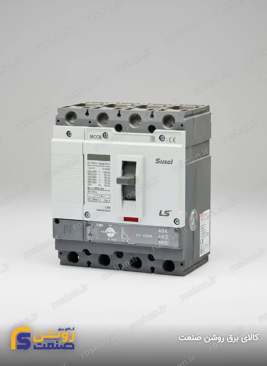 آمپر فریم 100 - 4 پل - VAC 380/415 - 50KA - 32A - تنظیم حرارتی: 0.8 الی 1