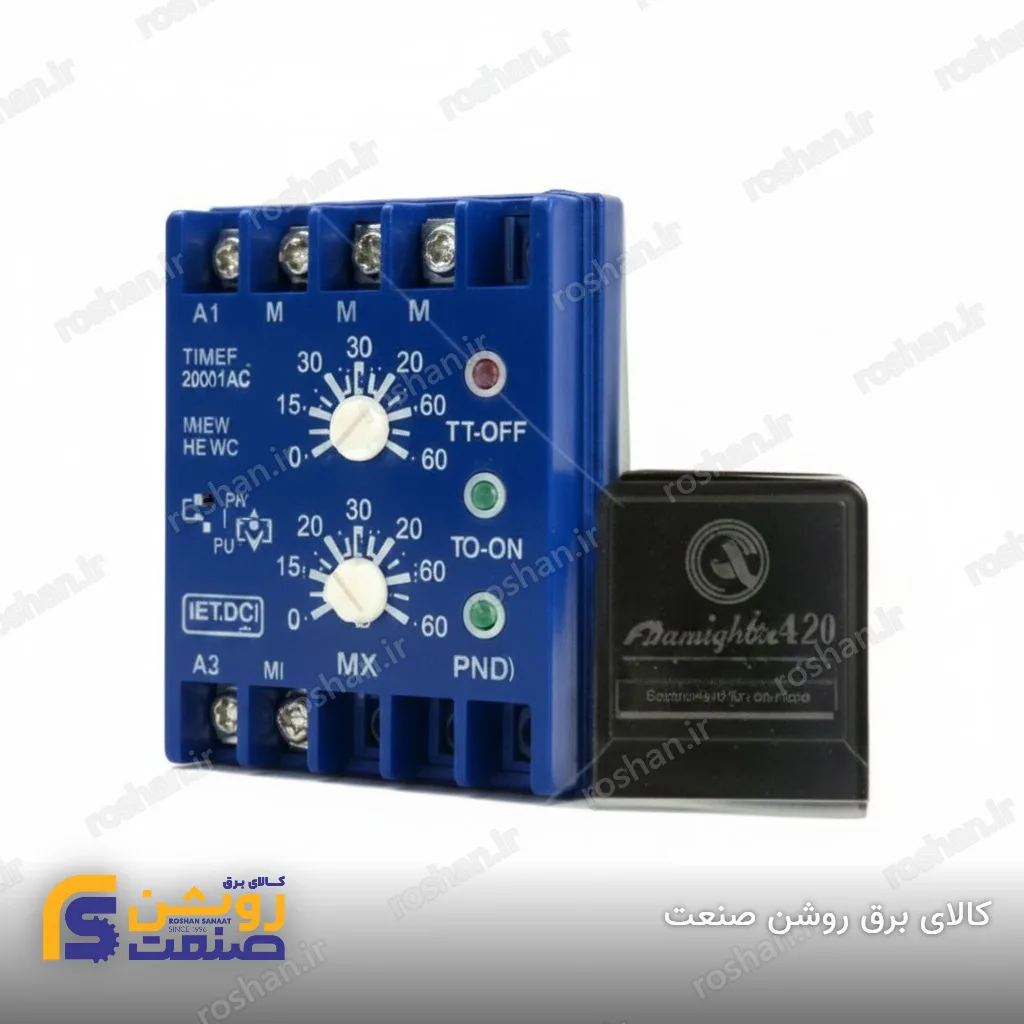 رله تایمر دو زمانه (ثانیه و دقیقه)