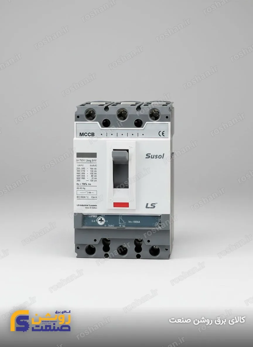 آمپر فریم 630 - 3 پل - VAC 380/415 - 65KA - 630A - تنظیم حرارتی: 0.8 الی 1 - مغناطیسی: 5 الی 10