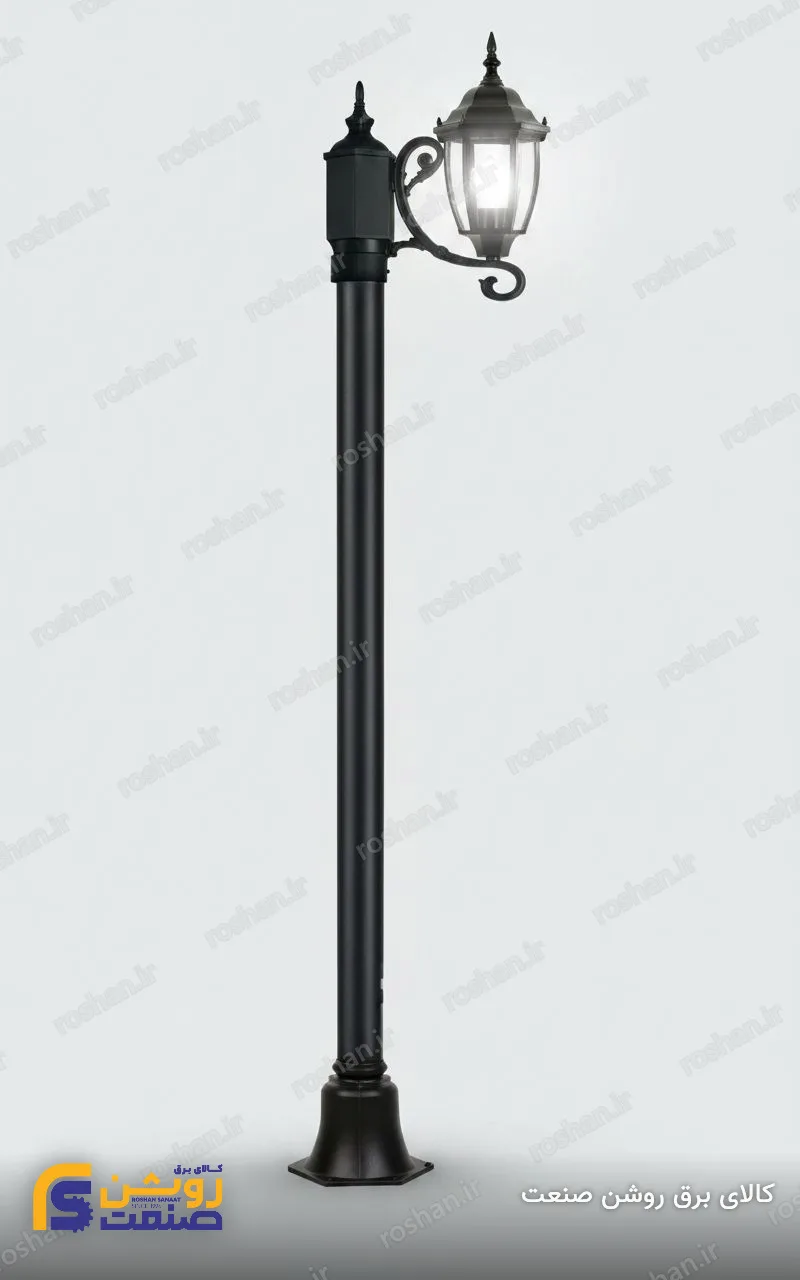 شفق پارکی تک شعله اطلس پایه پنتالو - ارتفاع 150cm