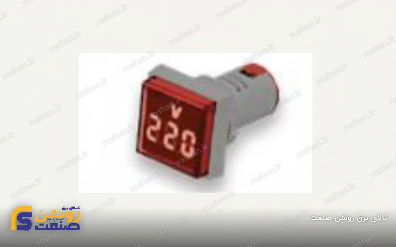 چراغ سیگنال ولت مربع سایز 22 (قرمز، زرد، سبز، سفید، آبی)