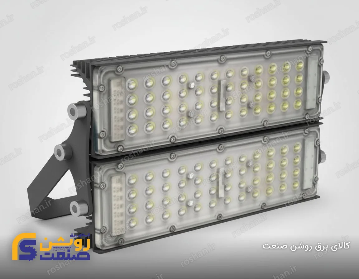چراغ پروژکتور مدل نوین (دو لاین عمودی، 8×25 سانتیمتر)
