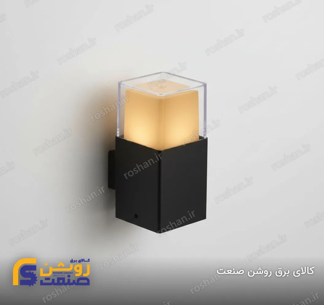 شفق دیواری یکطرفه رایان با لامپ