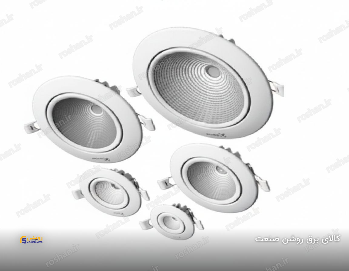 چراغ سقفی توکار مدل کارنت - 33 وات - قطر برش 200mm - 3000K/4000K/6500K