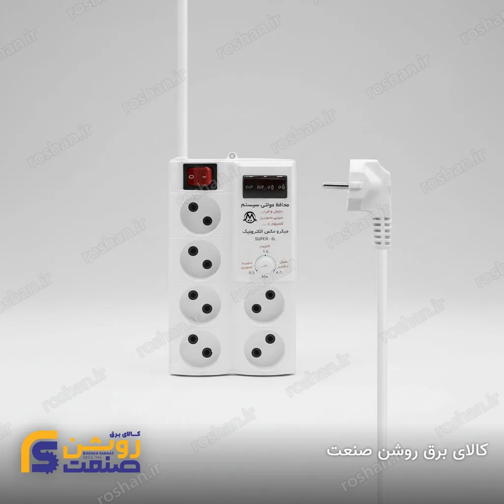 محافظ سوپر آنالوگ شش خروجی با کابل 4 متری