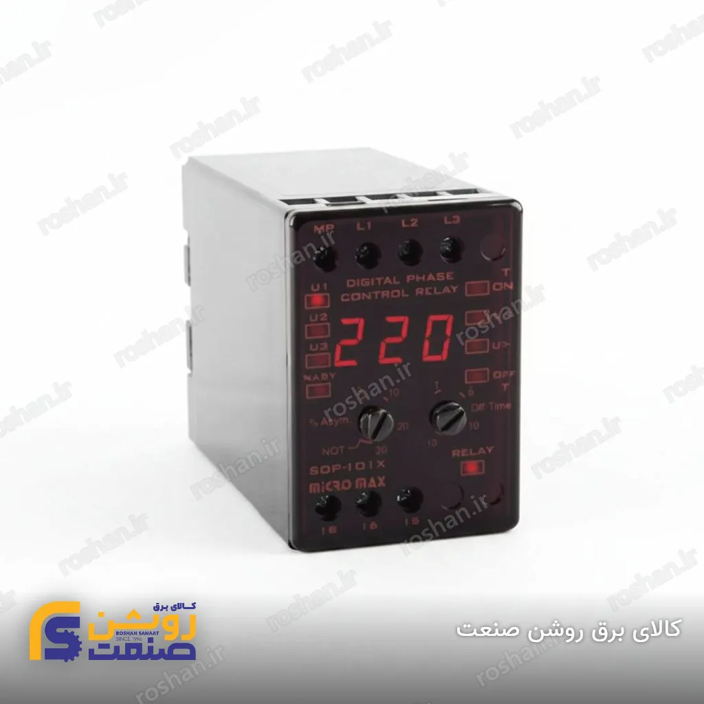 رله کنترل فاز فول (تخصصی) دیجیتال با نمایش درصد خطا