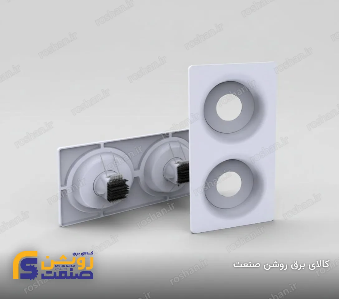 پنل هالوژن دوتایی مدل جاوید (قطر برش 8 سانتیمتر)
