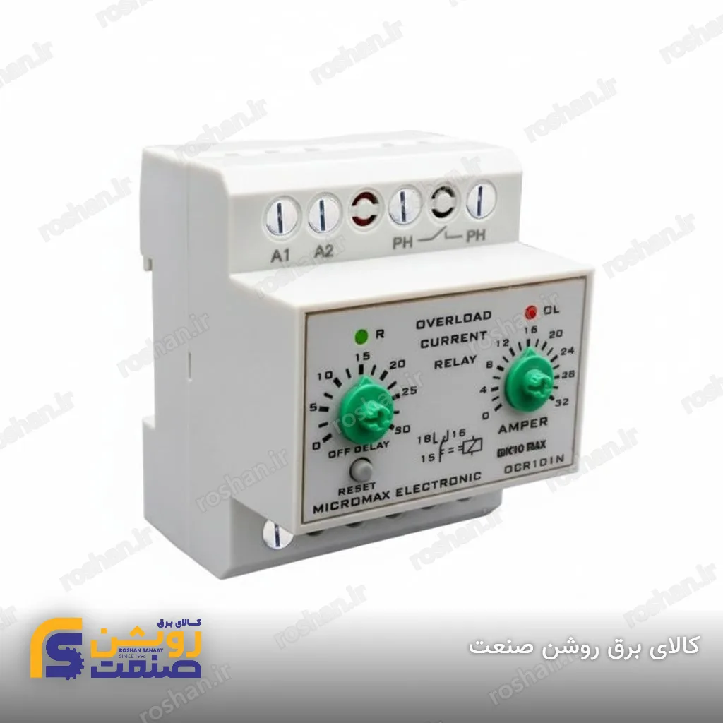 رله کنترل بار مستقیم تکفاز 16 آمپر