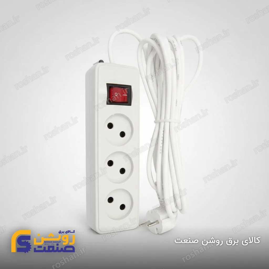 افق رابط سیار سه خروجی بدون ارت ۱.۸ متری
