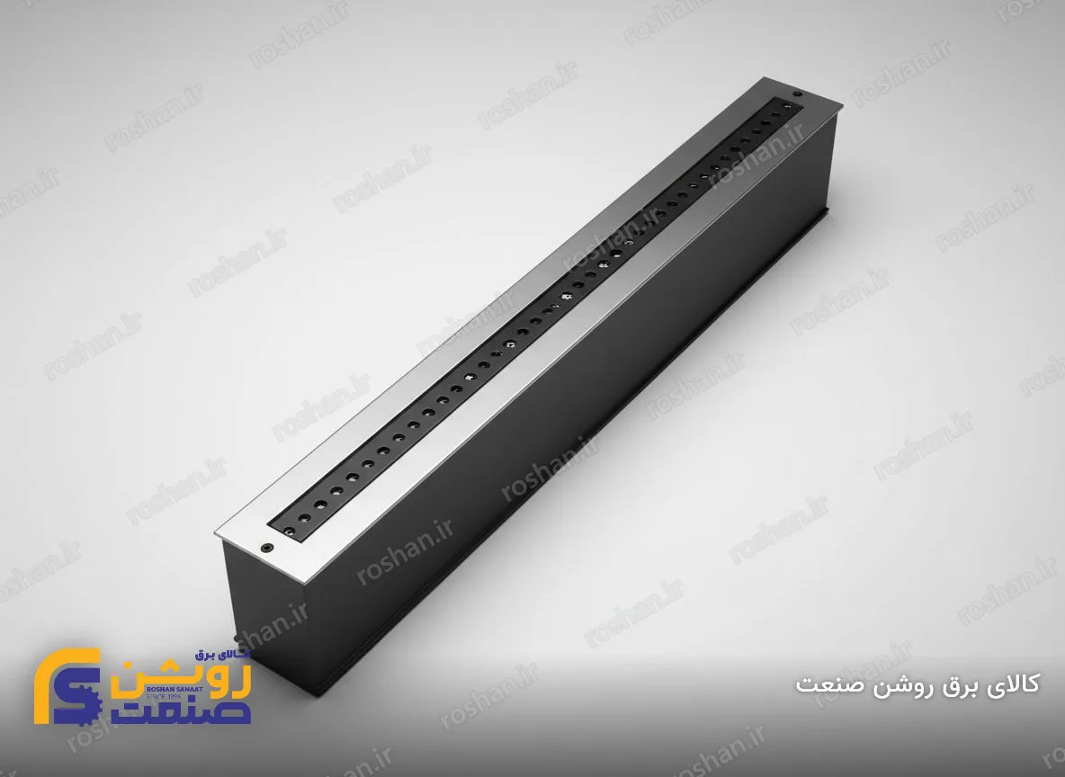 چراغ دفنی خطی RGB مدل آذرین 1 - 50 وات - L10000mm - 24V