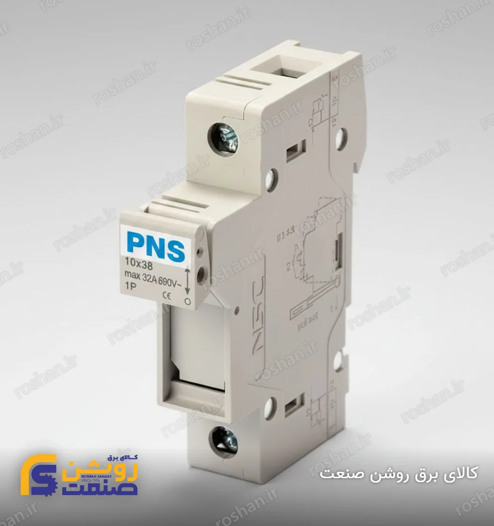 پایه فیوز سیلندری 1 پل 10*38 مجهز به LED