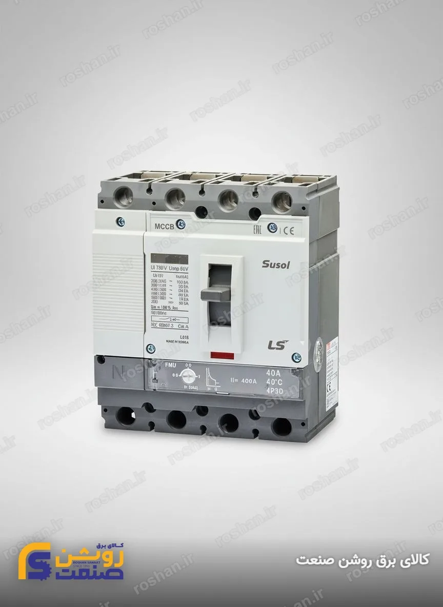 آمپر فریم 160 - 4 پل - VAC 380/415 - 50KA - 125A - تنظیم حرارتی: 0.8 الی 1 - مغناطیسی: 5 الی 10