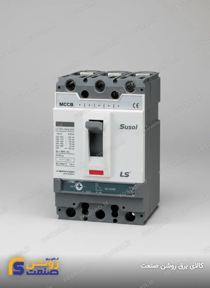 آمپر فریم 1600 - 3 پل - VAC 380/415 - 50KA - 1250A - تنظیم الکترونیکی: LSIG