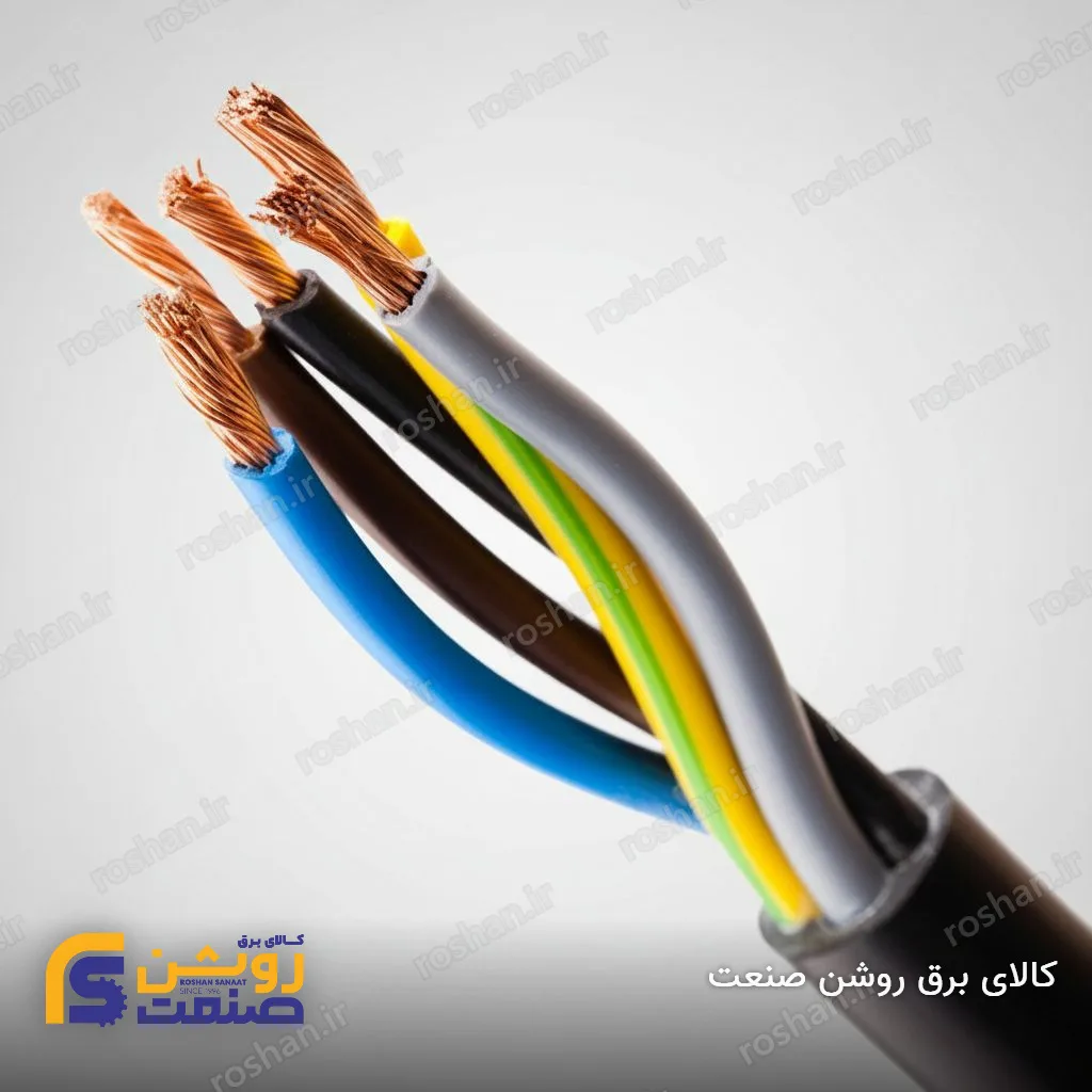 کابل افشان پنج رشته 5×4 لوشان