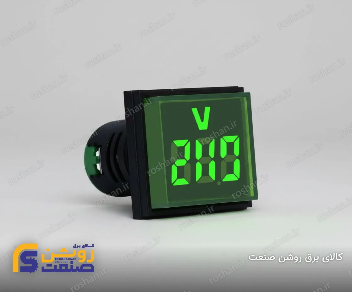 چراغ سیگنال ولت متر (قرمز/زرد/سبز)
