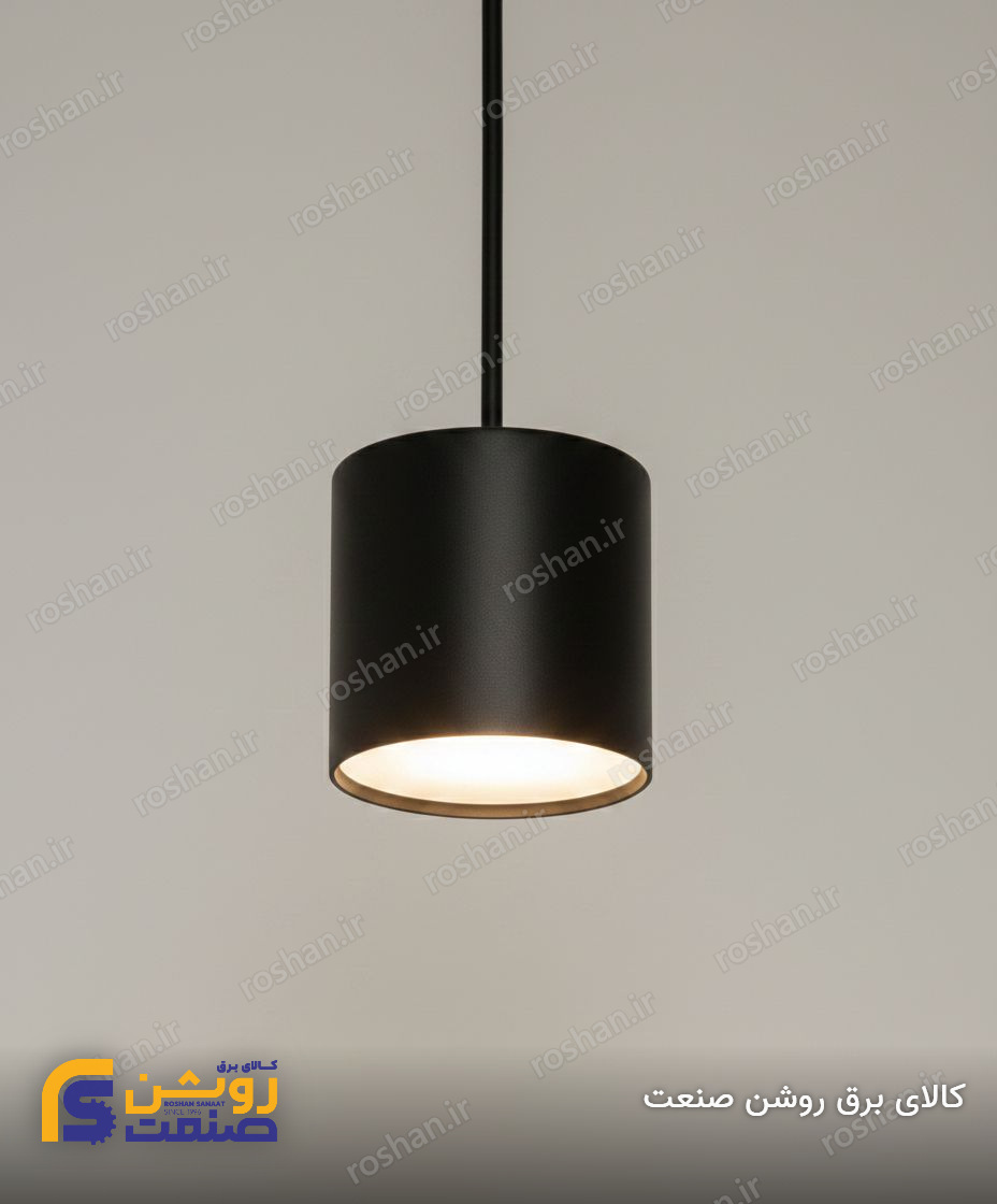 شفق آویز پنل استوانهای لومیر قطر 8cm ارتفاع 5cm